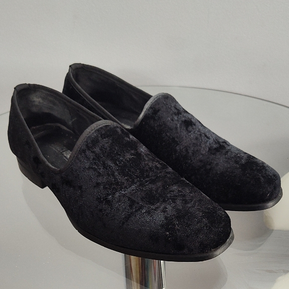 Stacy Adams Black Velvet Men's Slip-Ons - Picture 1 of 2